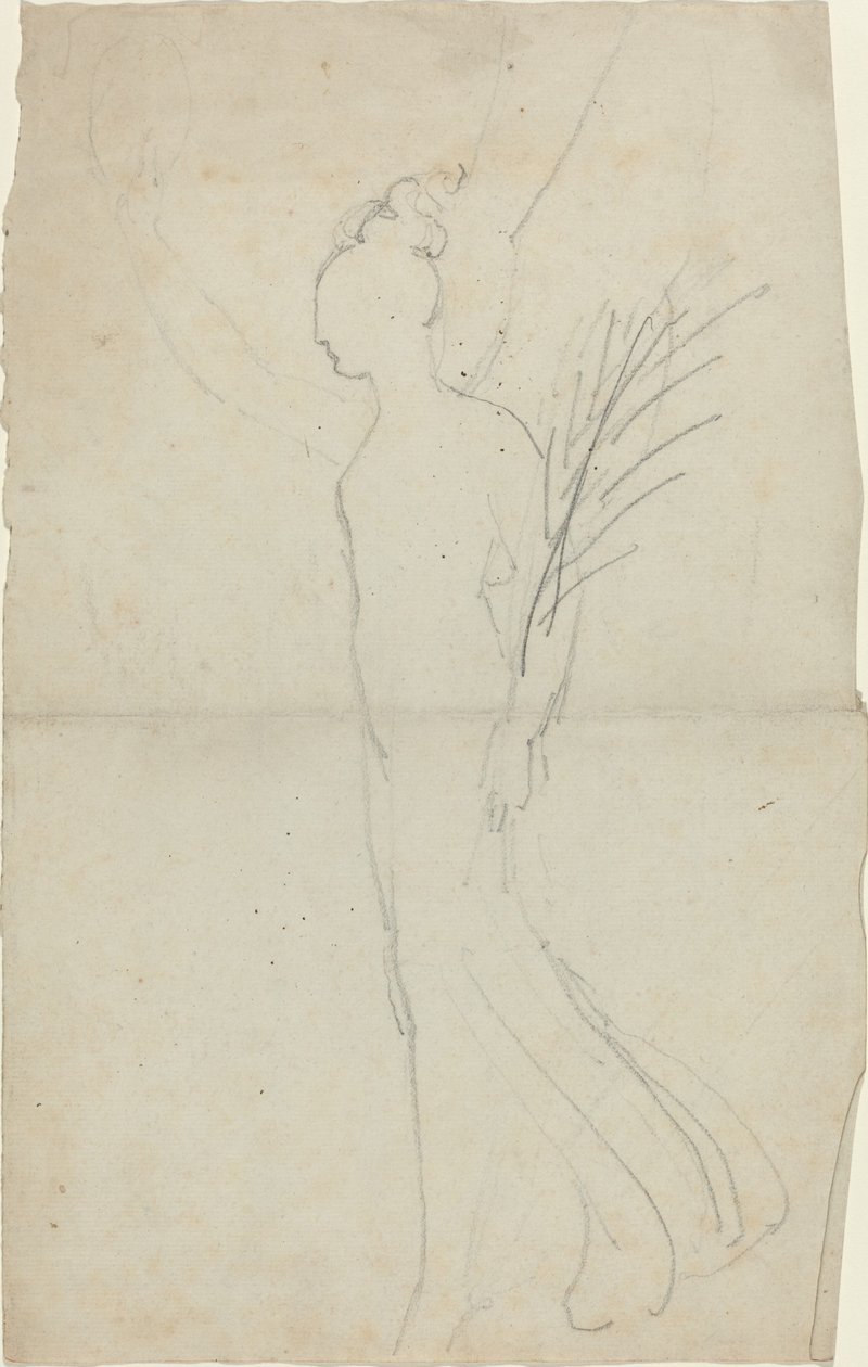 Femme marchant avec un palmier - John Flaxman