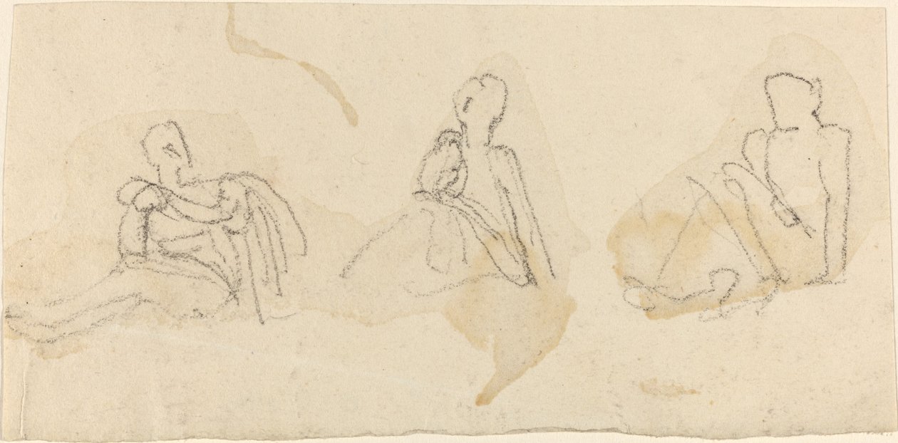Trois figures assises - John Flaxman