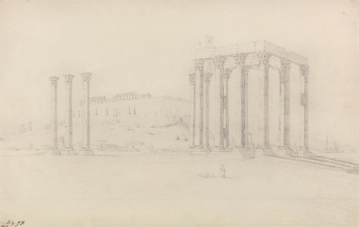 Temple de Jupiter, Athènes - John Foster