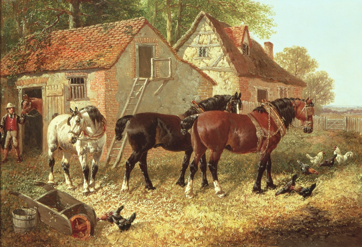 Préparation des Chevaux de Labour - John Frederick Herring Junior