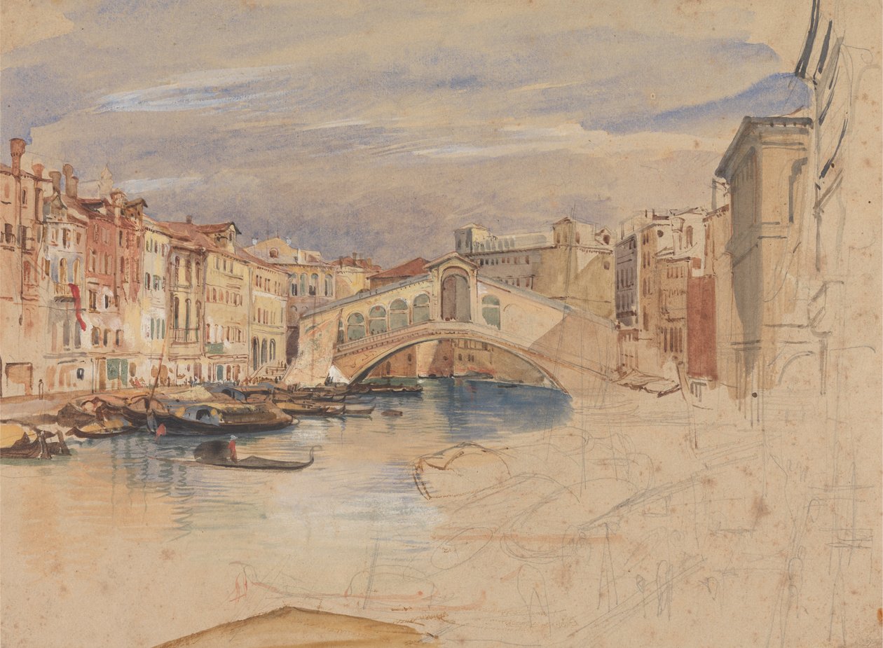 Venise : Le Grand Canal et le Rialto - John Frederick Lewis
