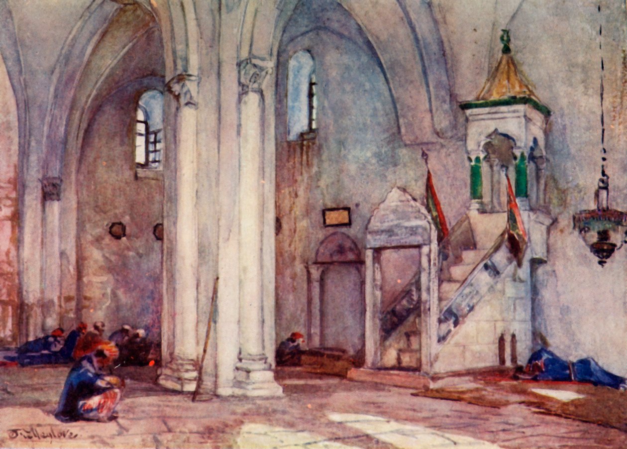 Intérieur de la mosquée à Samarie, 1902 - John Fulleylove