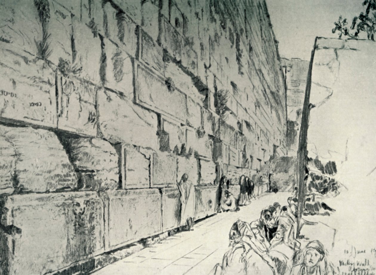 Le Mur des Lamentations, 1902 - John Fulleylove