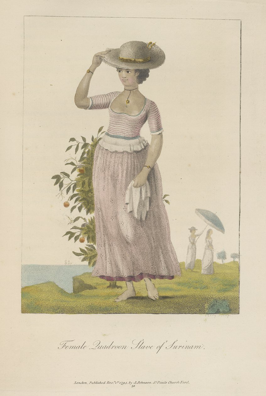 Femme esclave quadroon du Surinam - John Gabriel Stedman