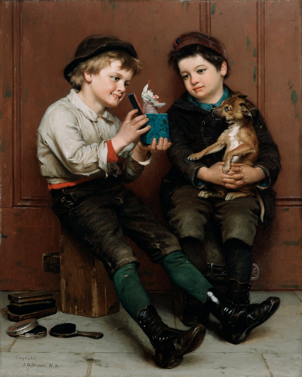 Une fête surprise, 1888 - John George Brown