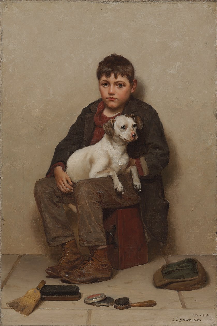 Vrais amis, 1900 - John George Brown