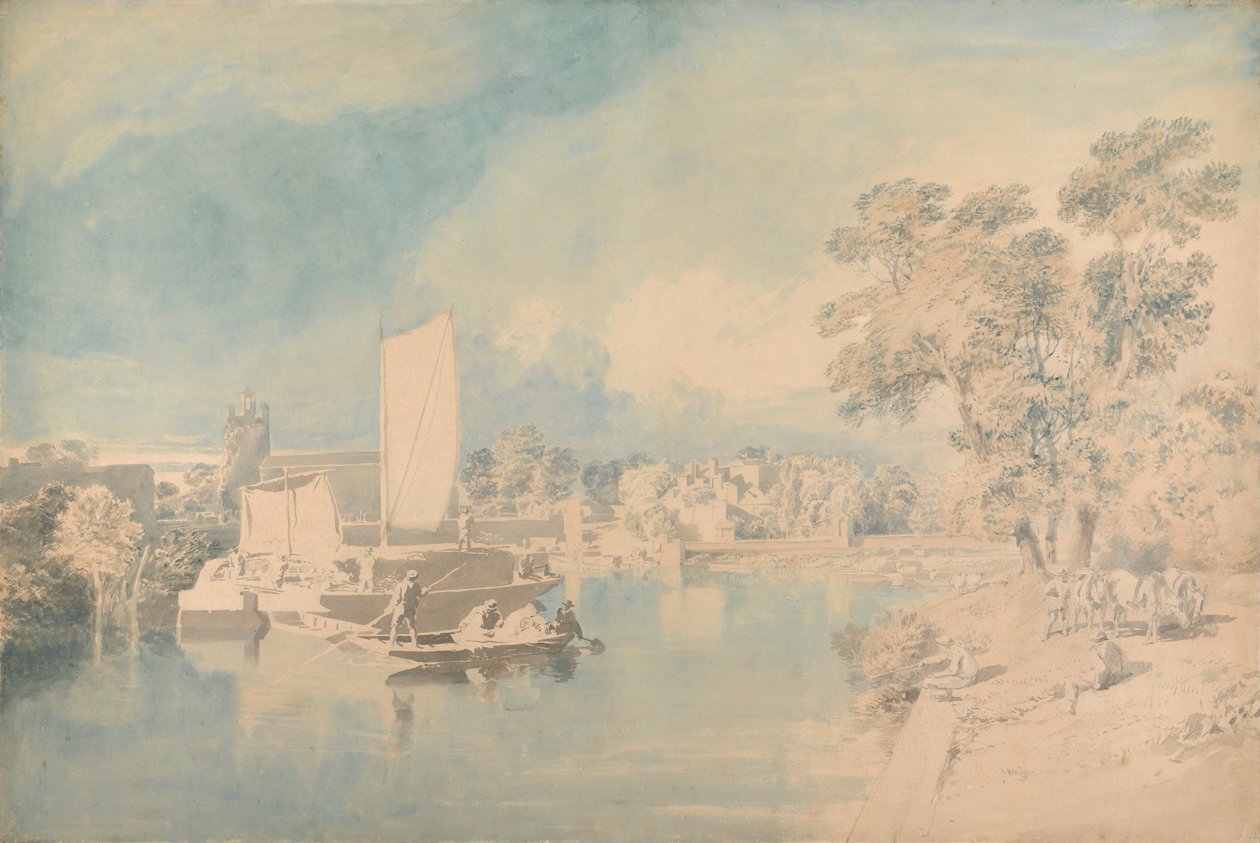 La Tamise à Isleworth - John Glover