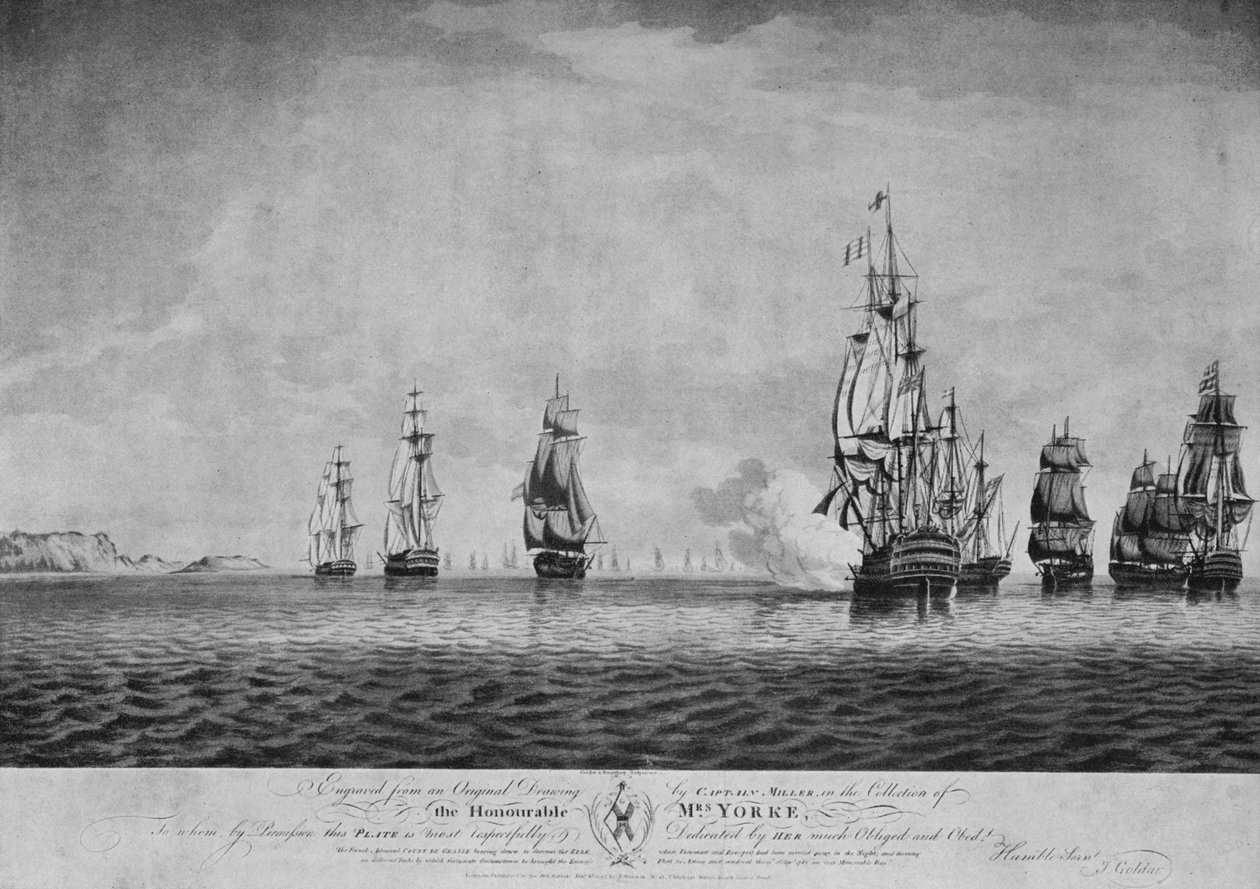 La Bataille des Saints, vers 1795 - John Goldar