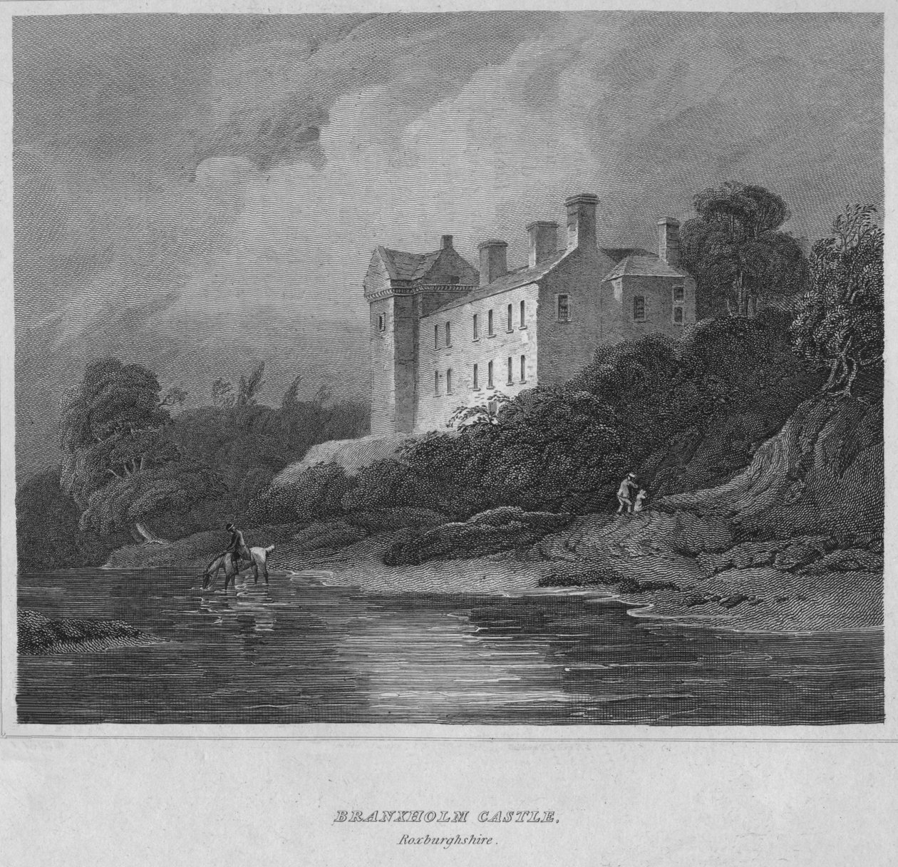Château de Branxholm, Roxburghshire, 1814 - John Greig