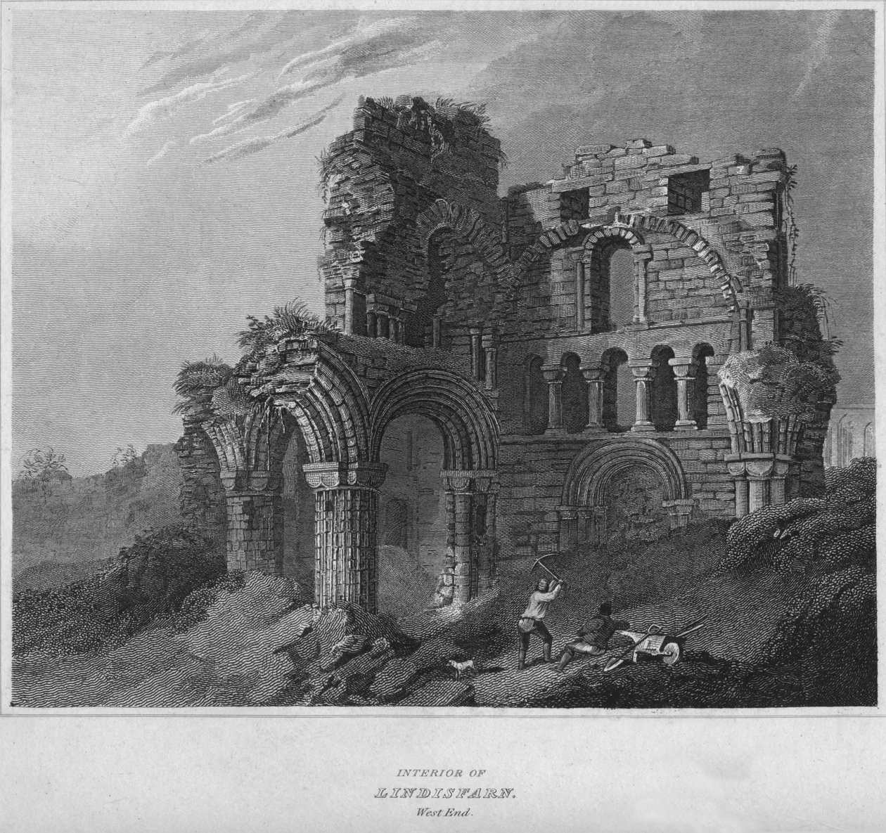Intérieur de Lindisfarn. Côté Ouest, 1814 - John Greig