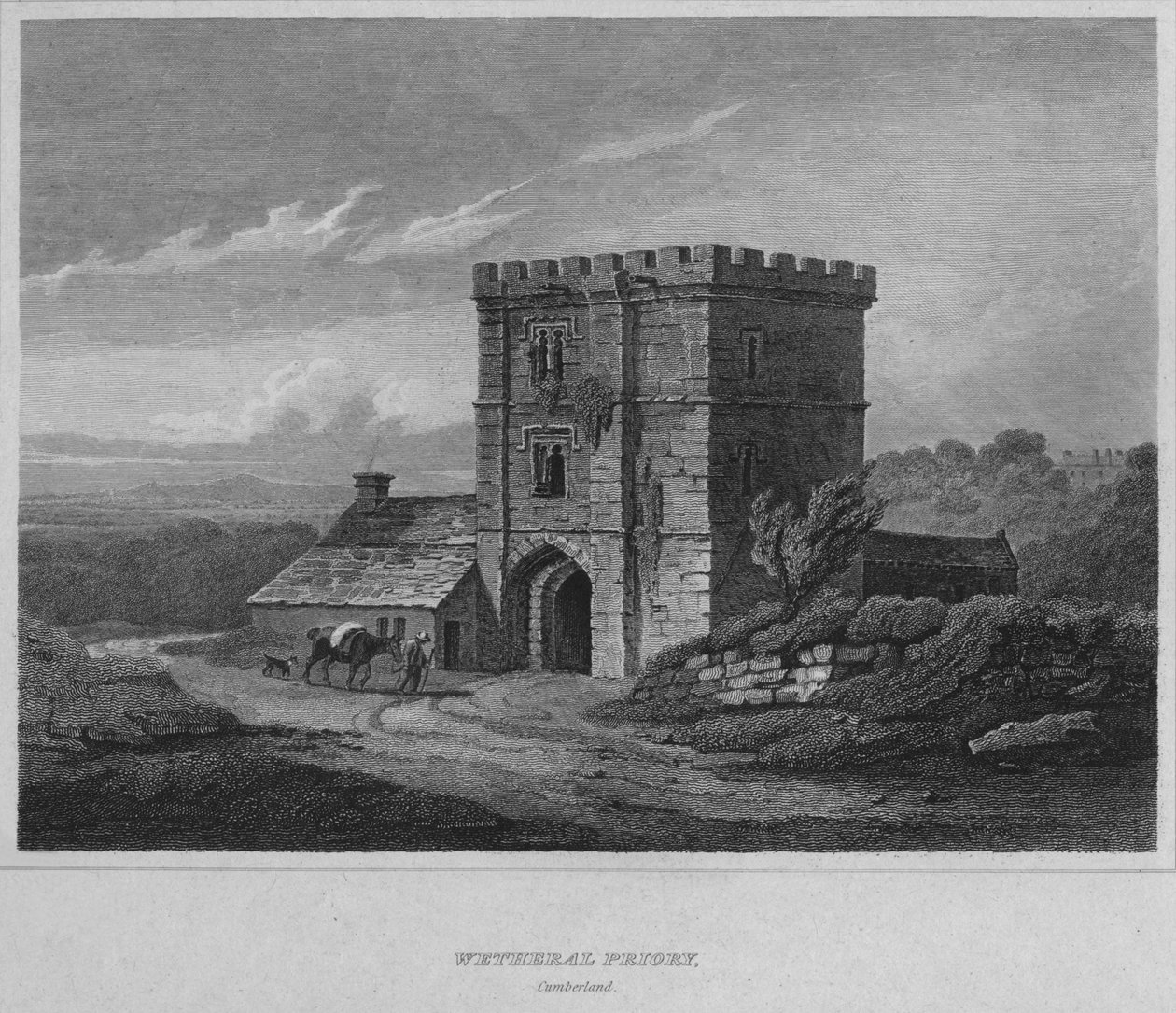 Prieuré de Wetheral, Cumberland, 1814 - John Greig