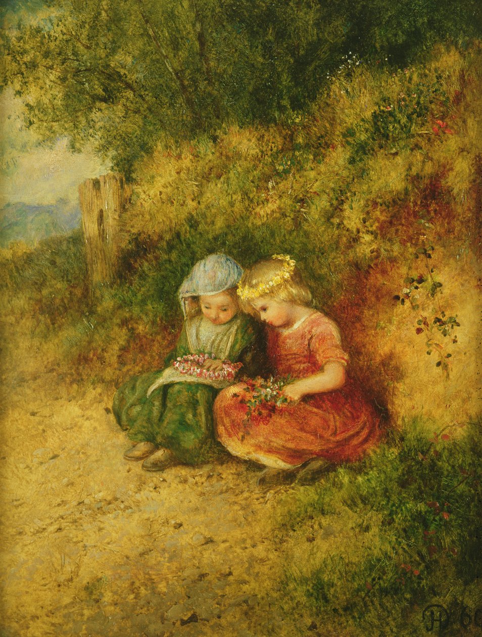 Les enfants dans les bois, 1860 - John H. Dell