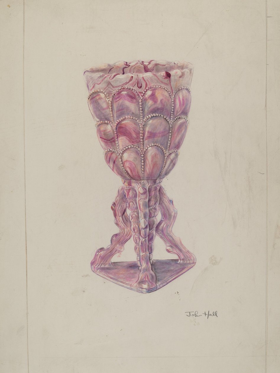 Vase marbré - John Hall