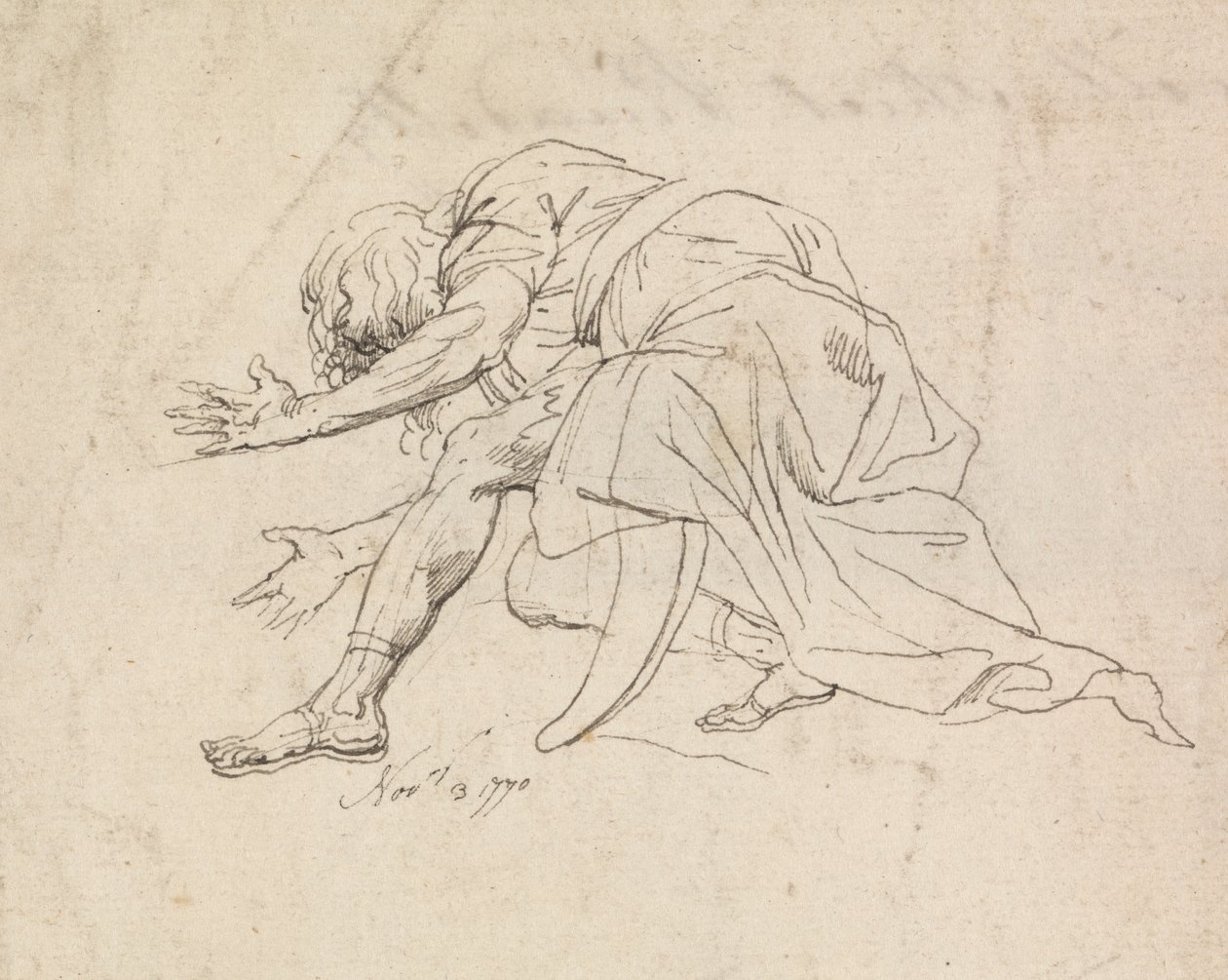 Un homme à genoux - John Hamilton Mortimer