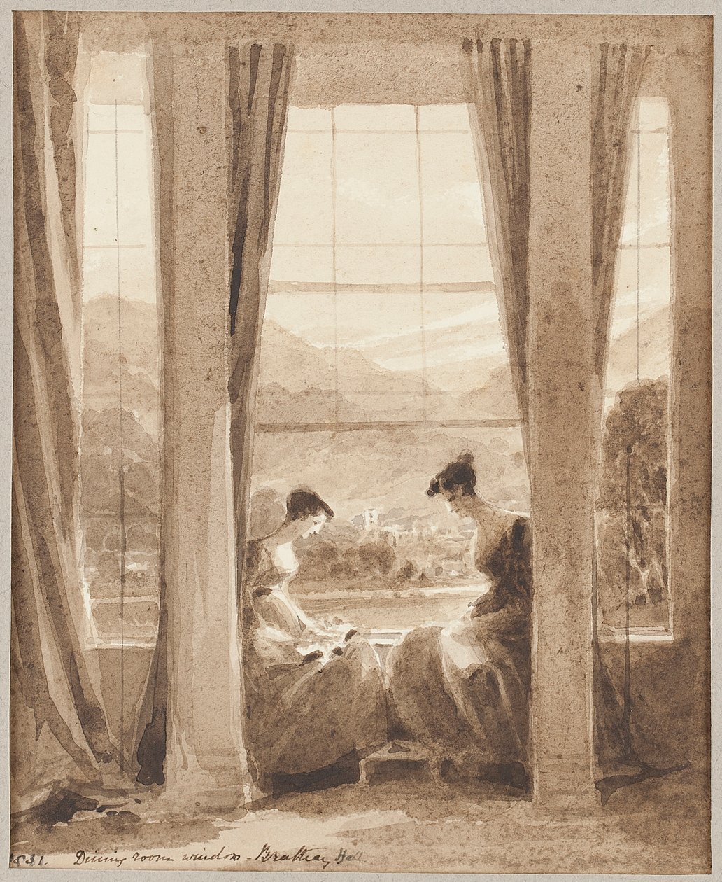 Fenêtres du salon, Brathay Hall - John Harden