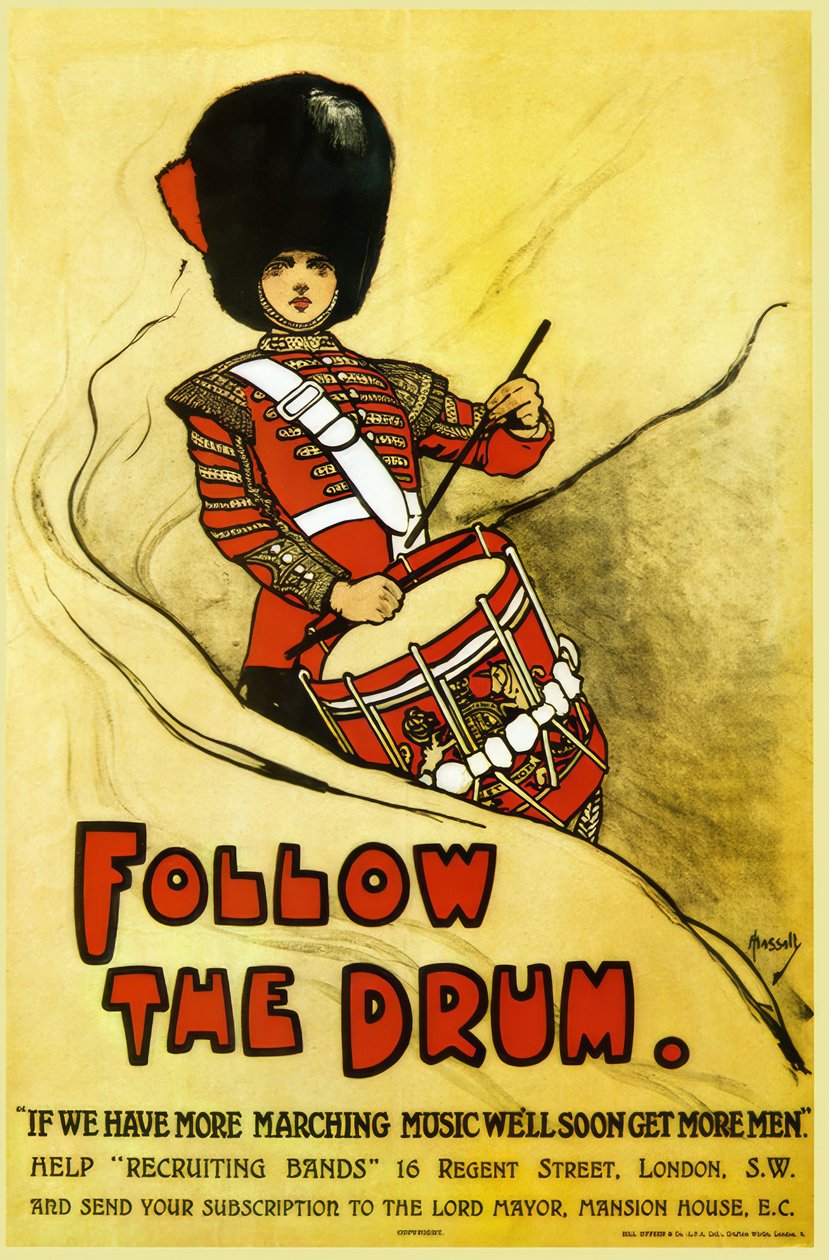 "Follow the Drum" / J. Hassall - John Hassall