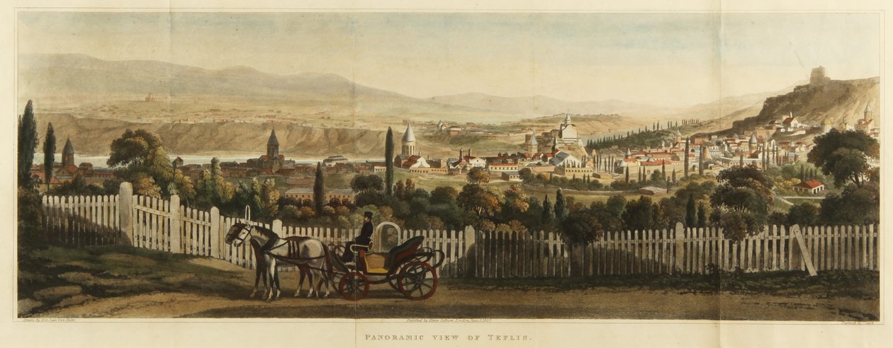 Vue panoramique de Tiflis, 1827 - John Heaviside Clark