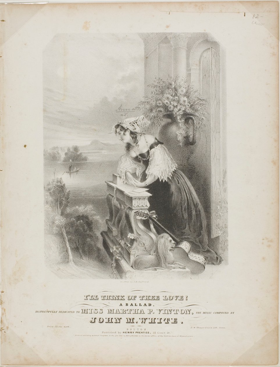 Je penserai à toi, mon amour ! - John Henry Bufford