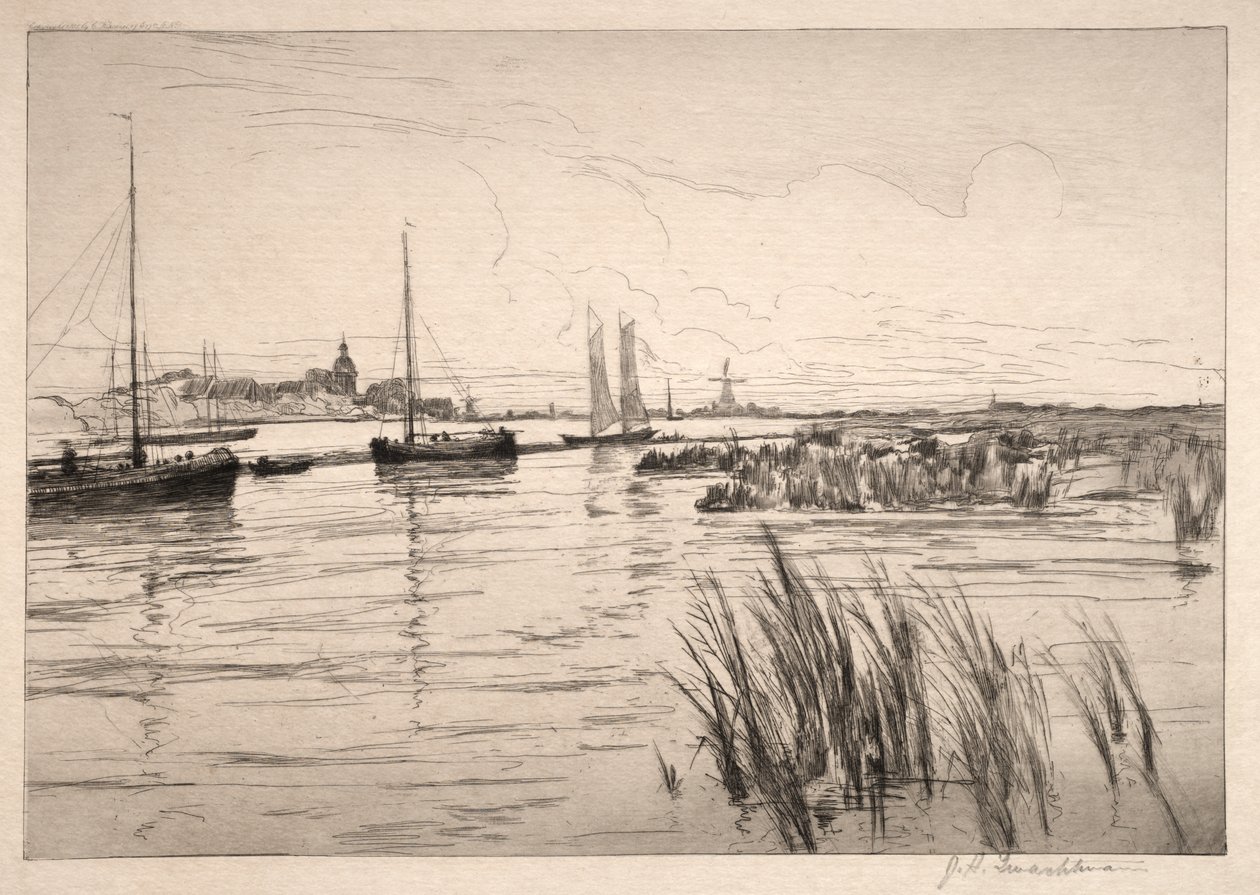 Dykes de Hollande - John Henry Twachtman