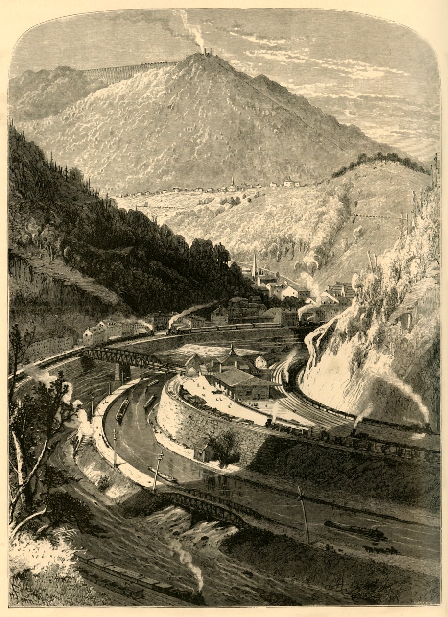 Mauch Chunk et Mount Pisgah, 1872 - John J. Harley