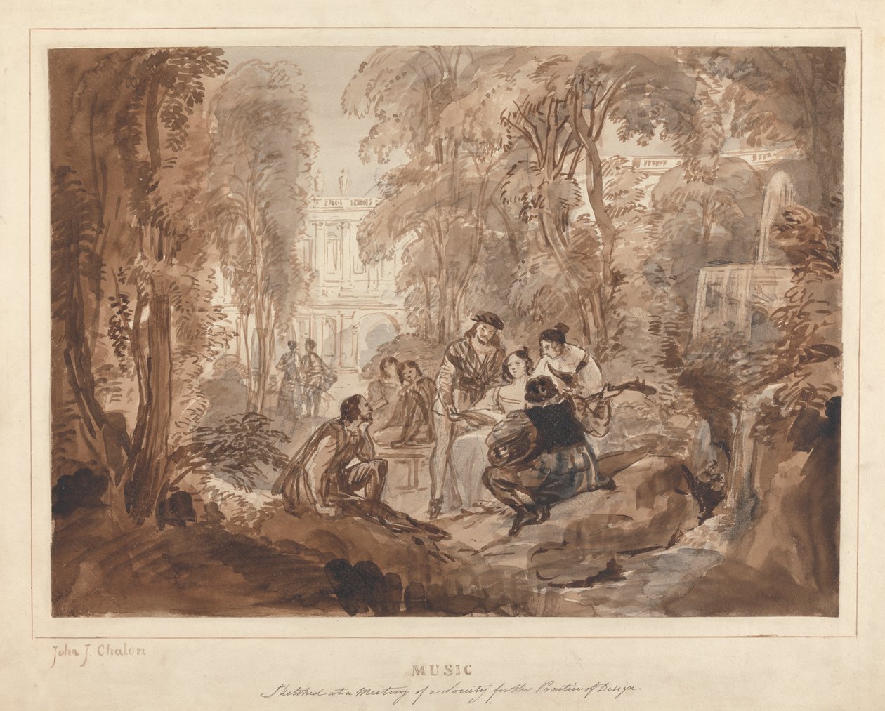 Musique : Composition dans un jardin - John James Chalon