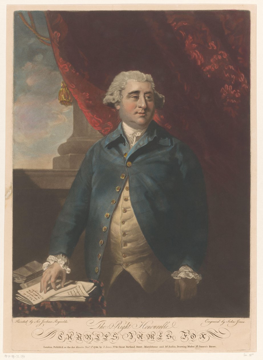 Portrait de Charles James Fox - John Jones