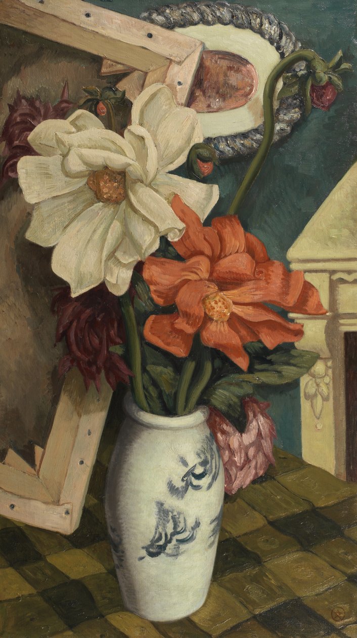 Nature morte avec dahlias - John Joseph Wardell Power