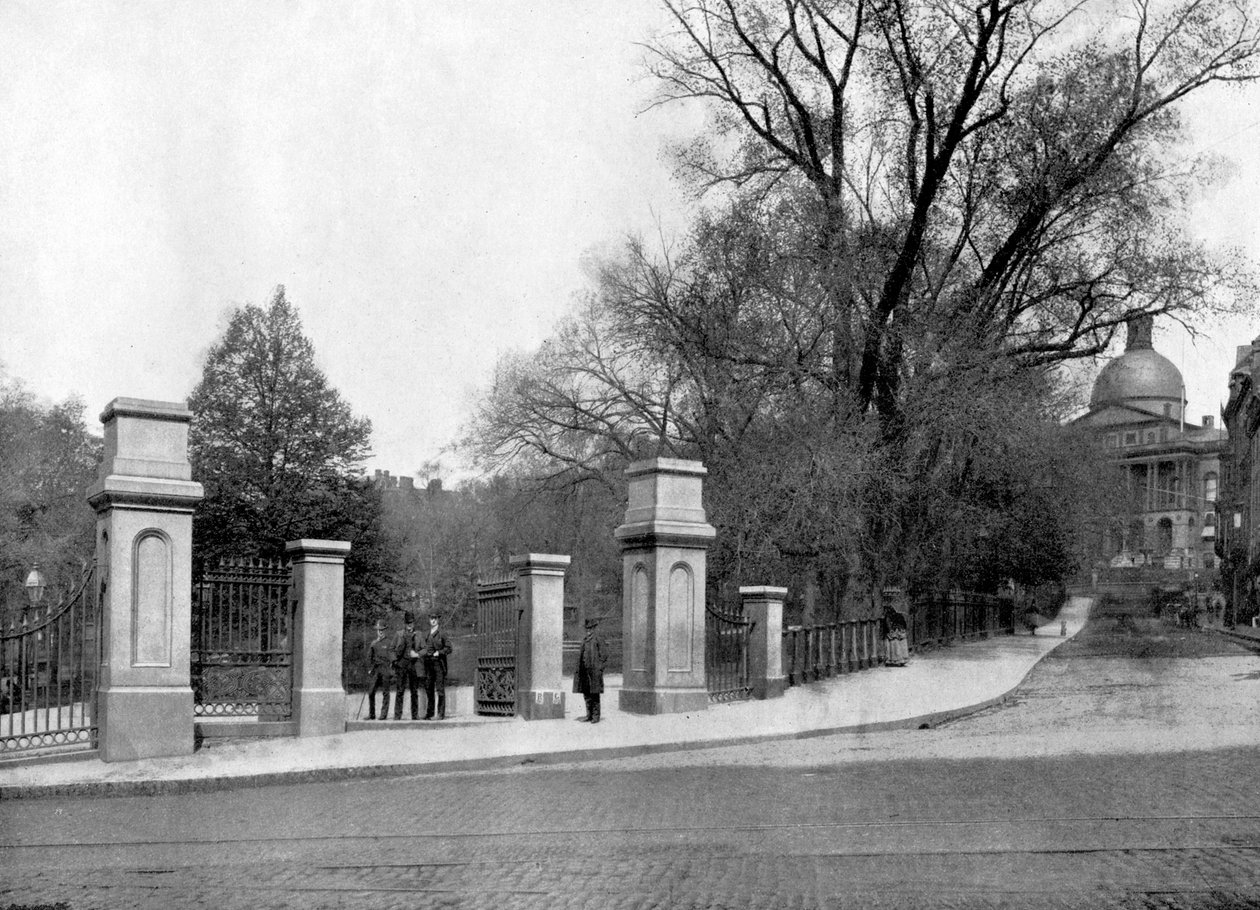 Boston Common, Boston, Massachusetts, USA, 1893 - John L. Stoddard