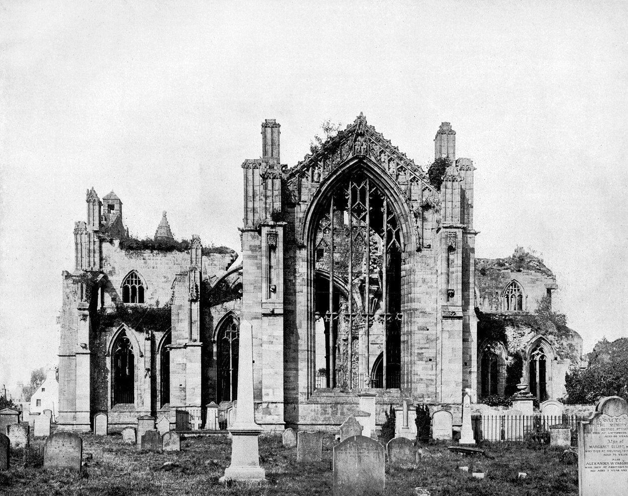 Abbaye de Melrose, Écosse, 1893 - John L. Stoddard
