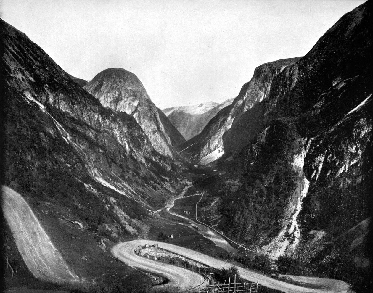Passage de Naerodal, Norvège, 1893 - John L. Stoddard