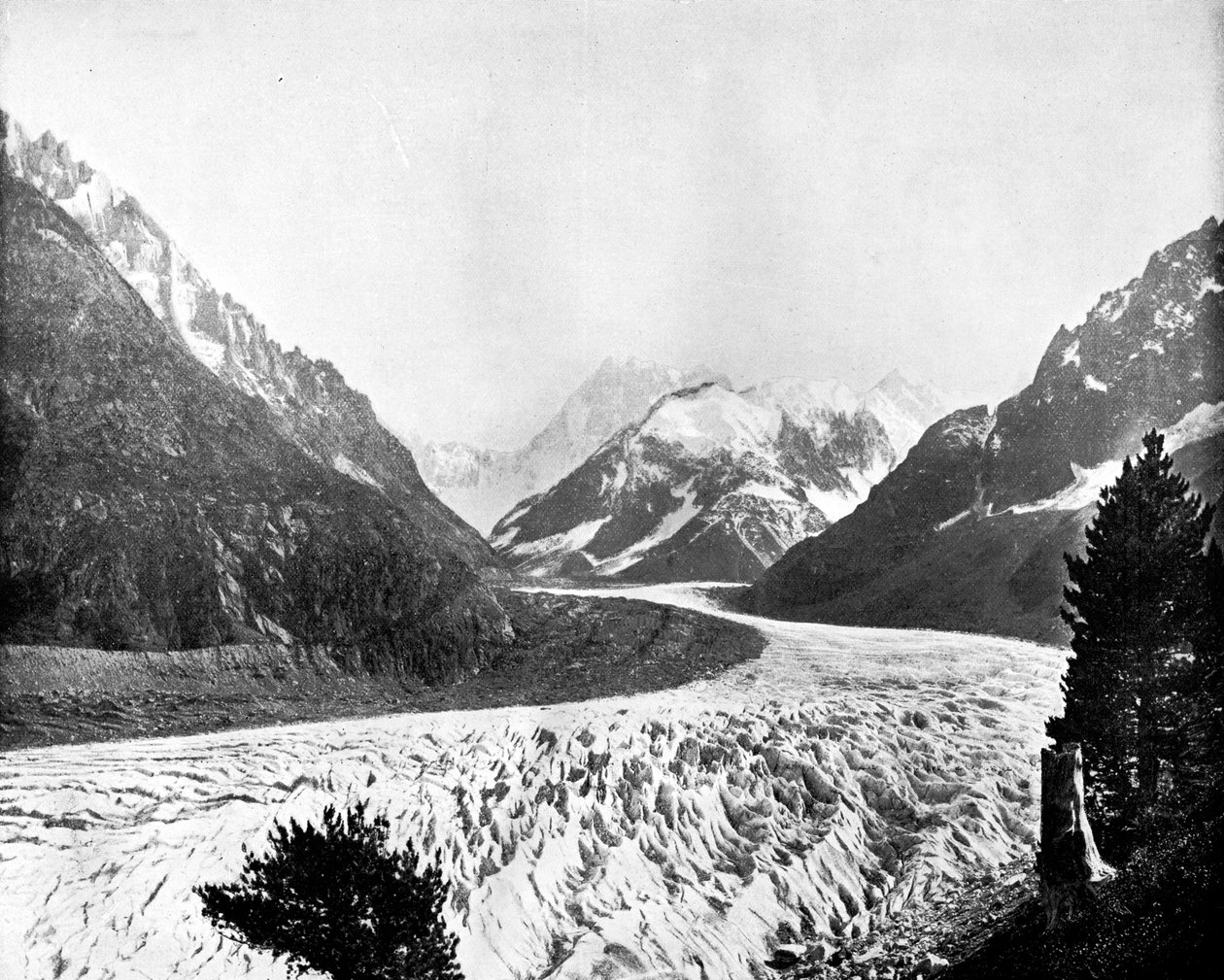 La Mer de Glace, Suisse, 1893 - John L. Stoddard