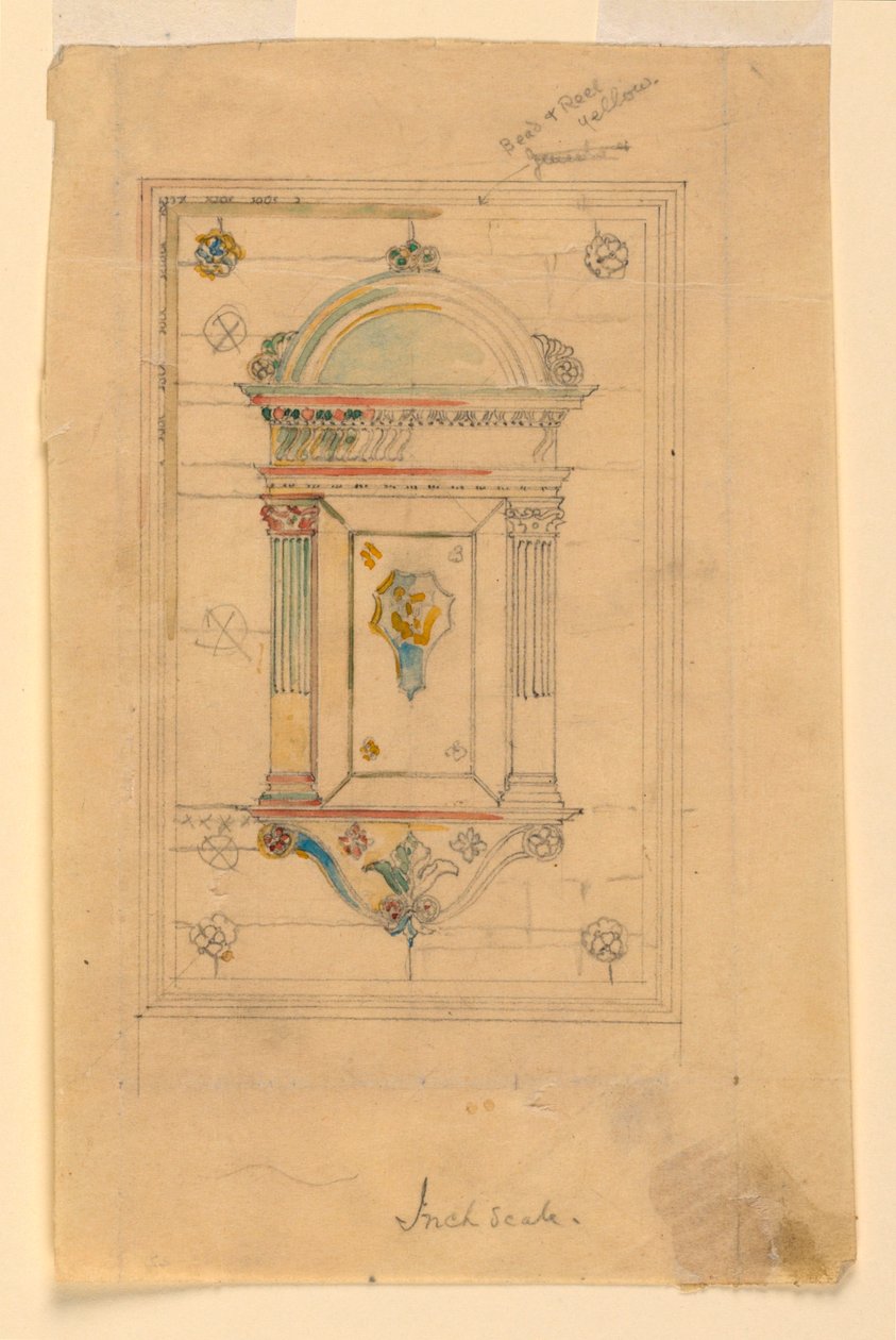 Conception pour une niche murale - John La Farge