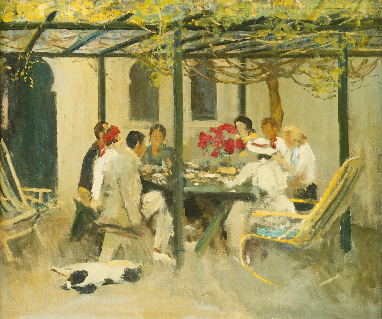 Thé à Palm Springs - John Lavery
