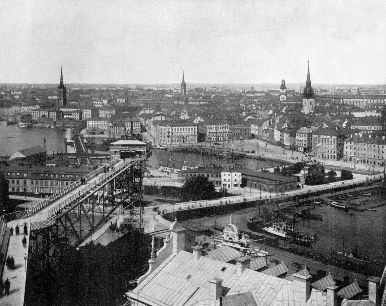 Stockholm, Suède vers 1890 - John Lawson Stoddard