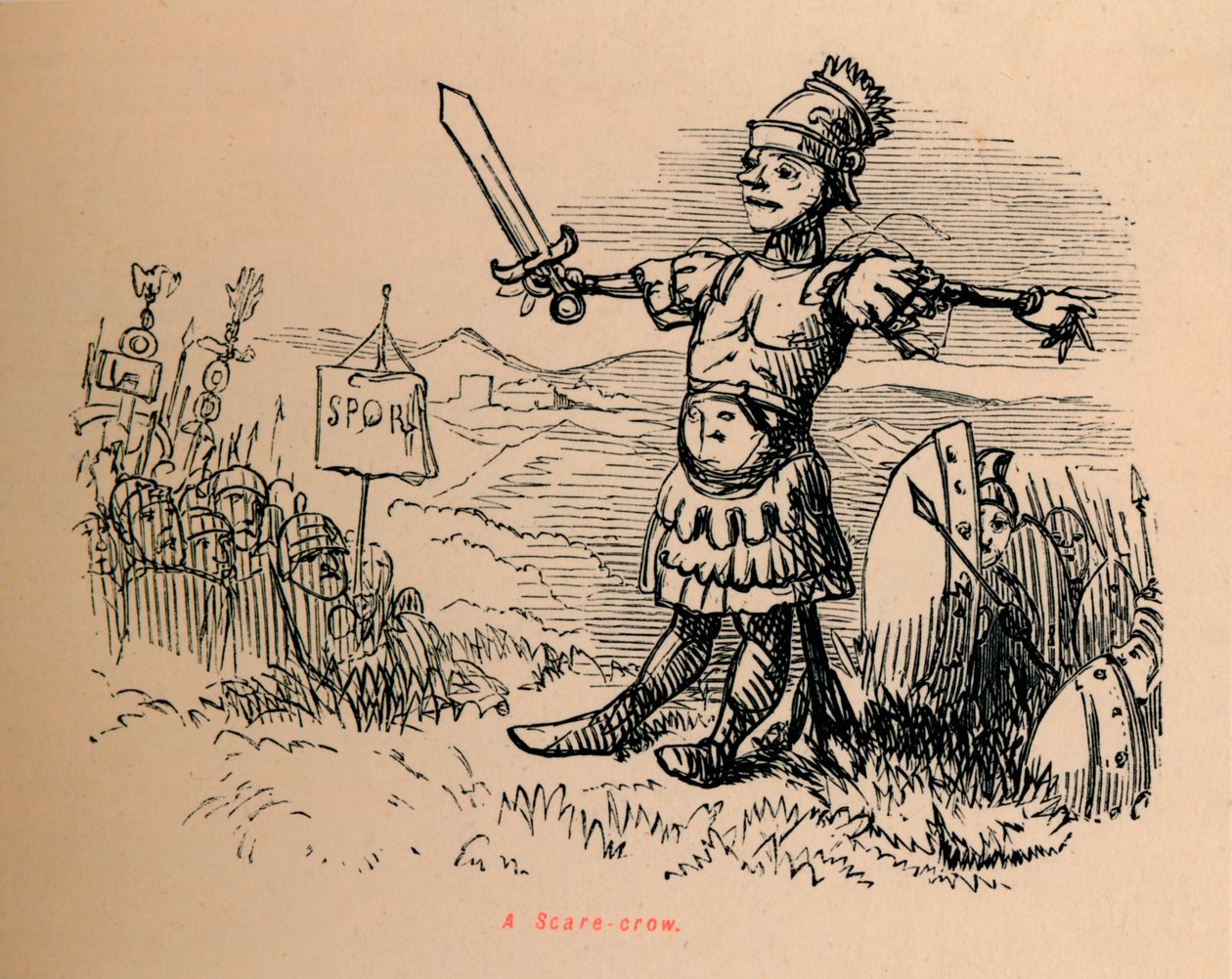 Un épouvantail, 1852 - John Leech