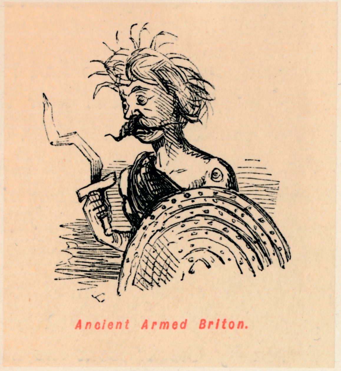 Ancien Briton armé, vers 1860 - John Leech