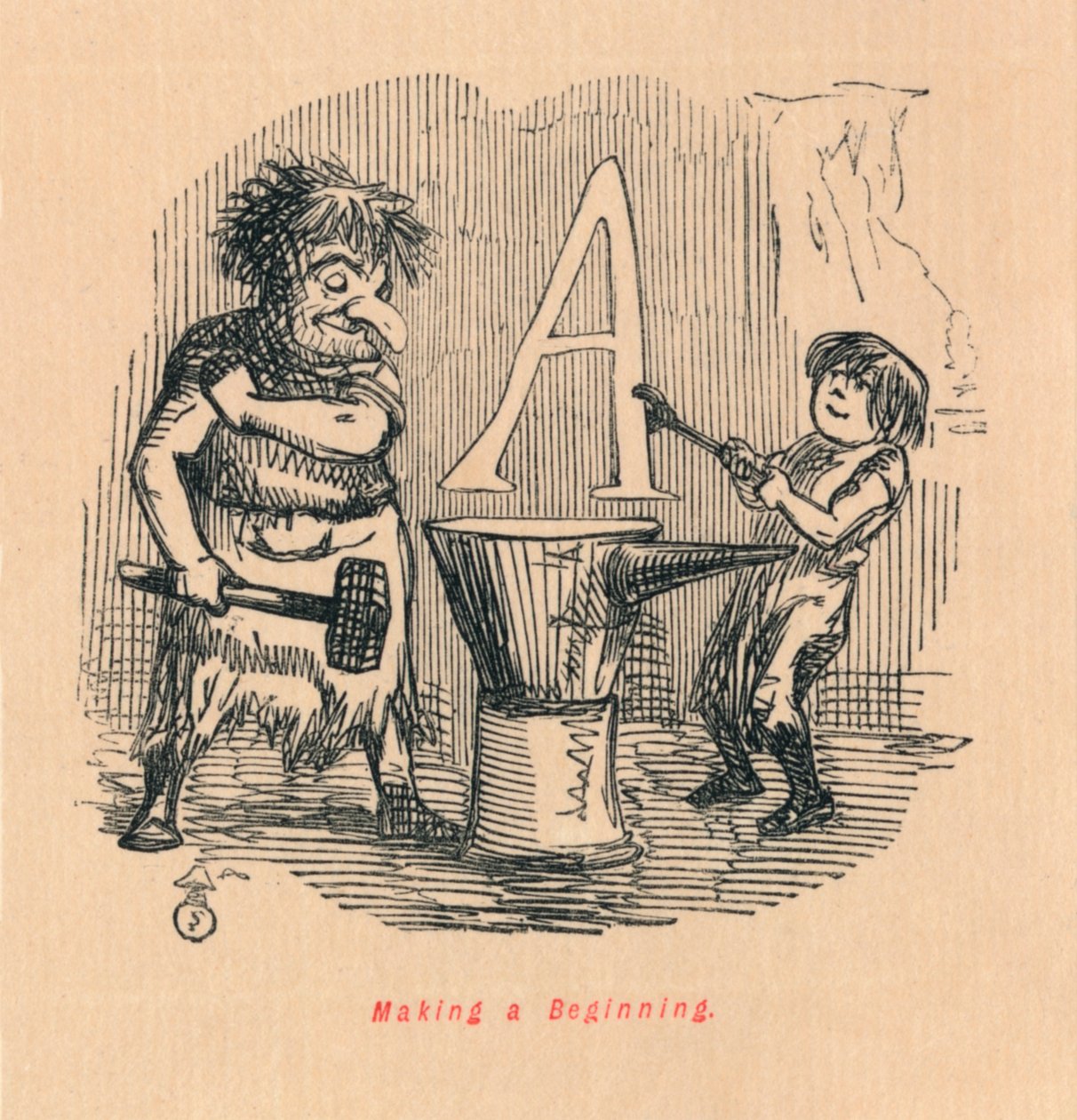 Faire un début, vers 1860 - John Leech