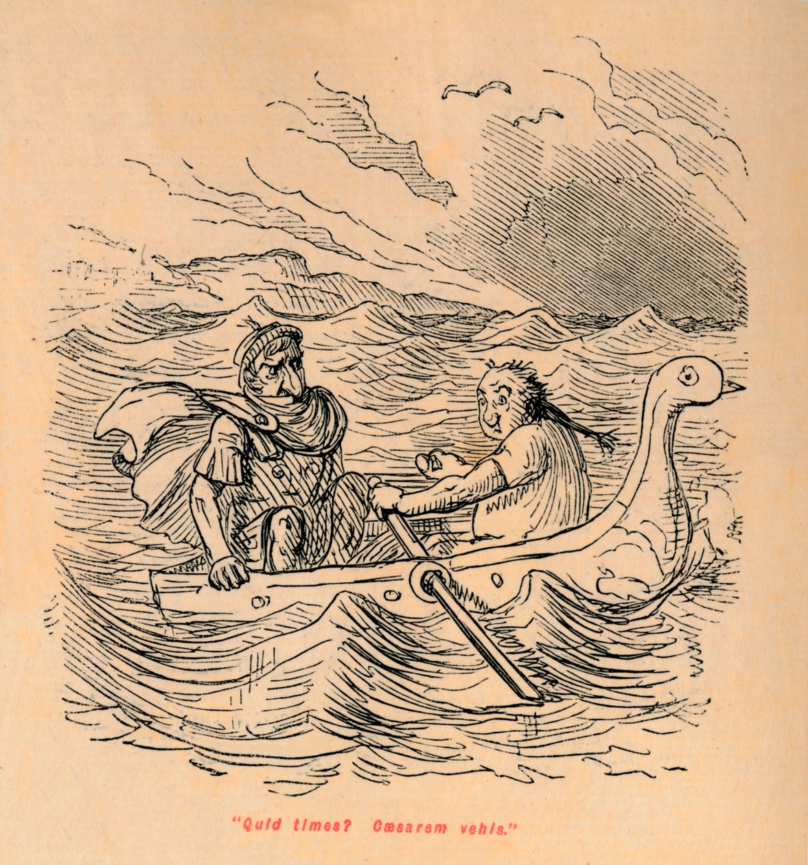 Quid times Caesarem vehis, 1852 - John Leech