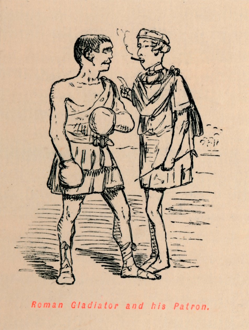 Gladiateur romain et son patron, 1852 - John Leech