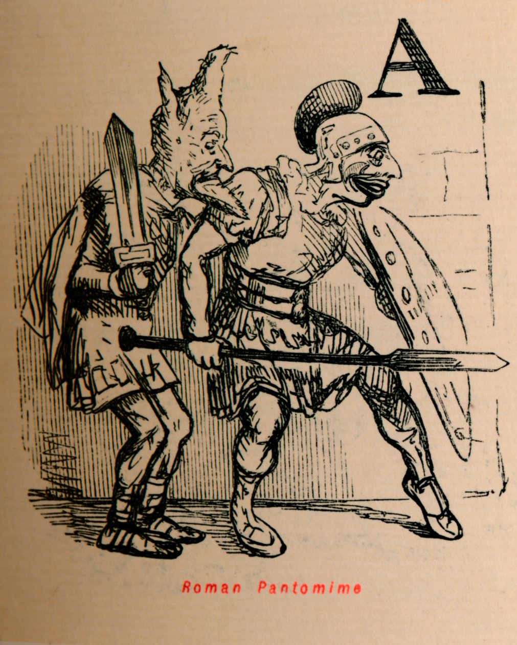 Pantomime romaine - John Leech