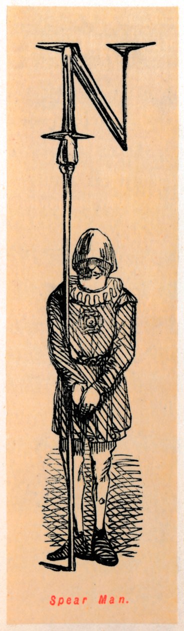 Homme à la lance - John Leech