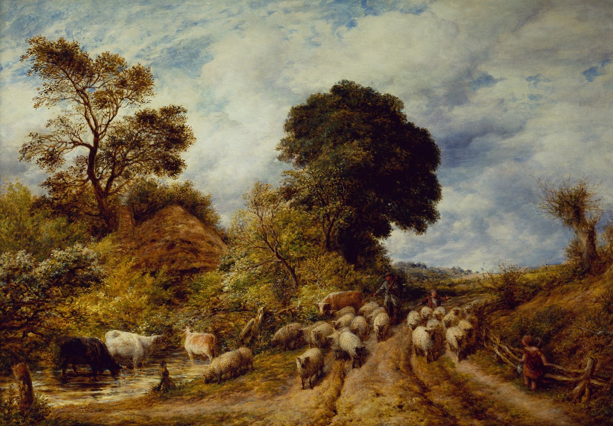 Un chemin de campagne - John Linnell