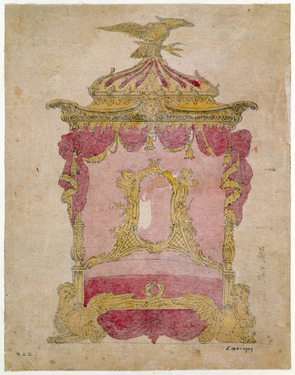 Conception pour un lit, c.1755-60 - John Linnell