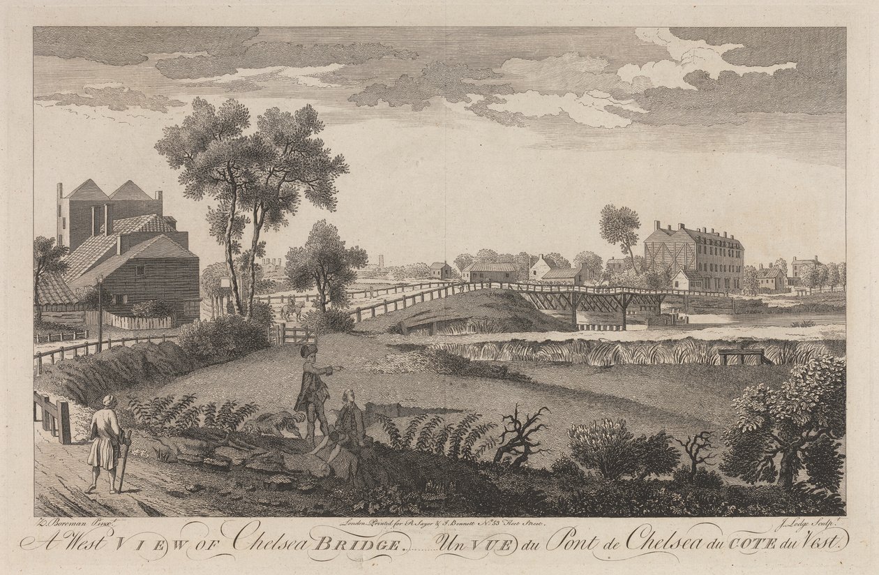 Vue ouest du pont de Chelsea - John Lodge