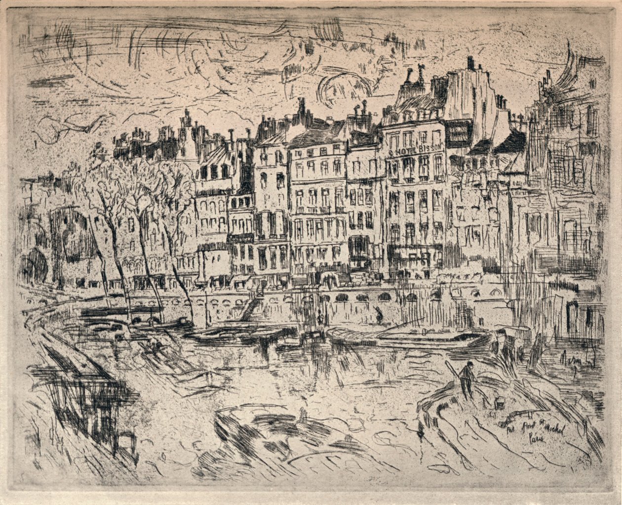 Près du Pont St Michel, 1915 - John Marin