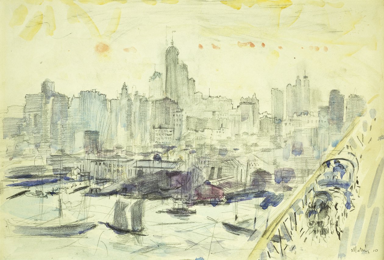 Vicinité Pont de Brooklyn - John Marin