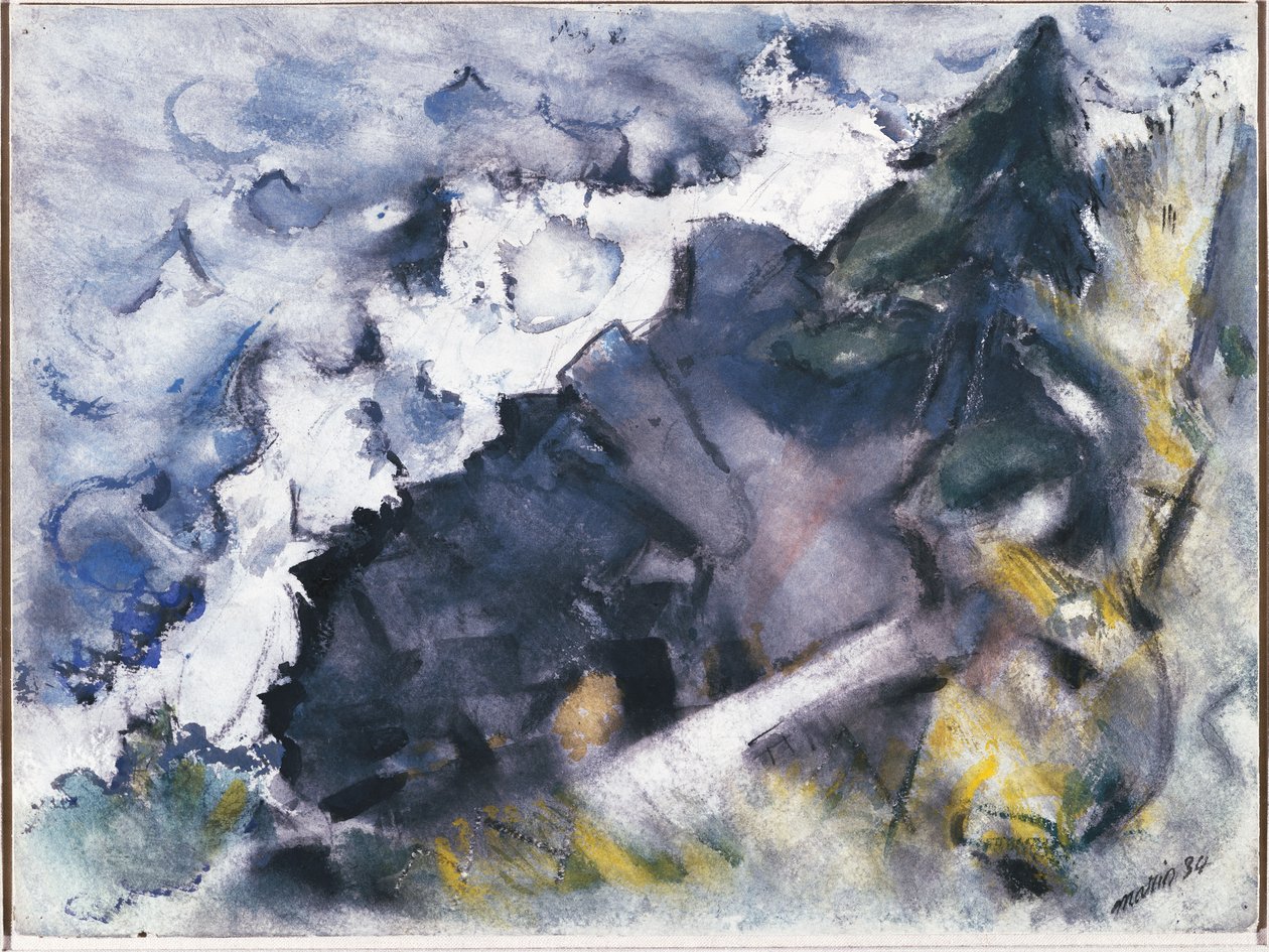 Vagues et rochers - John Marin