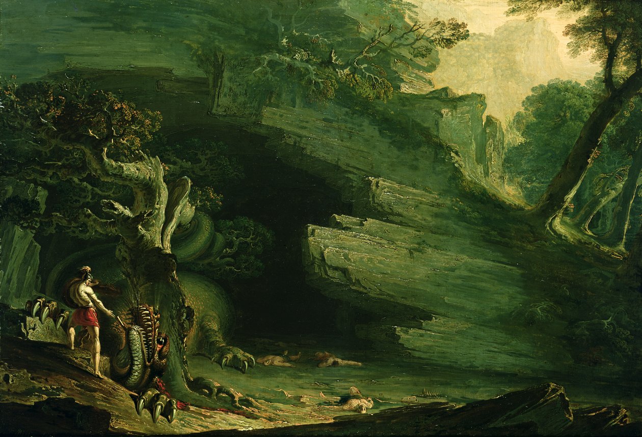 Cadmus et le Dragon - John Martin