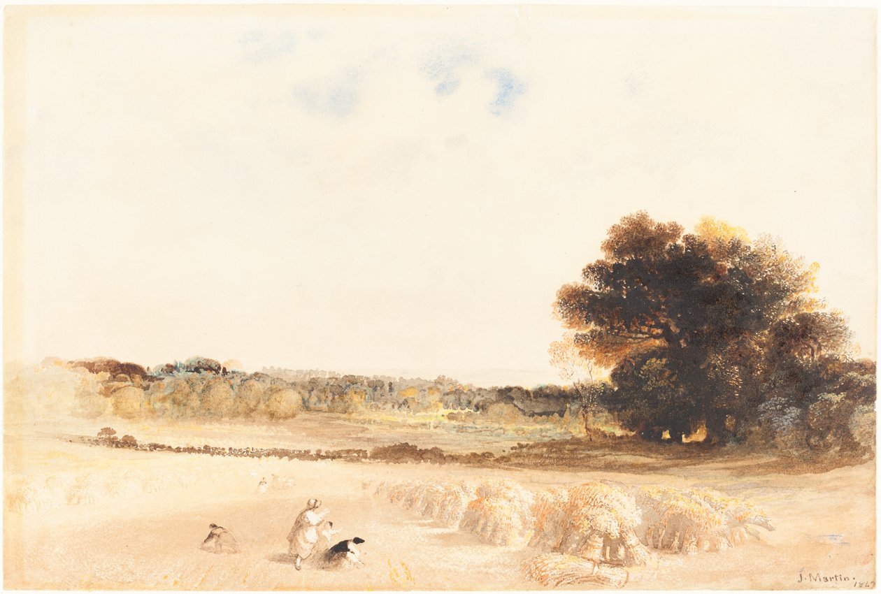 Glaneuses dans le champ de blé - John Martin