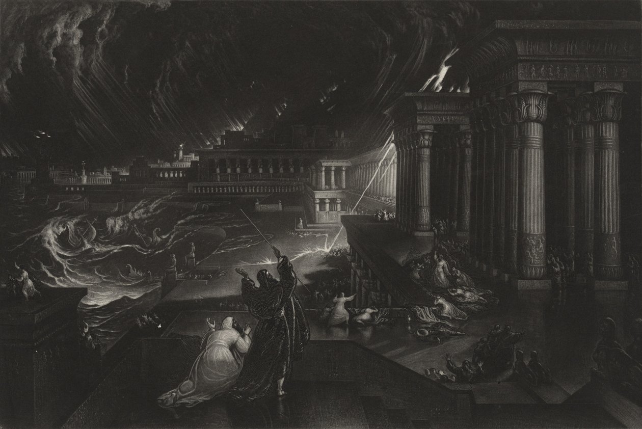 La septième plaie, c.1824 - John Martin